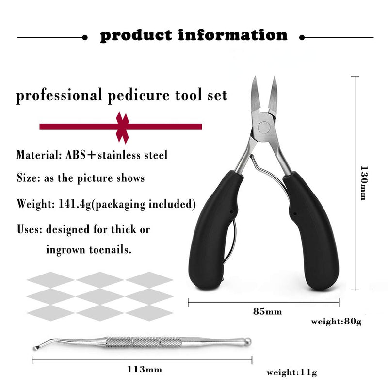 Professional Toenail Trimmer & Toenail File for Ingrown Nails and Thick Nails, Sharp & Practical Stainless Steel Pedicure Tool - BeesActive Australia