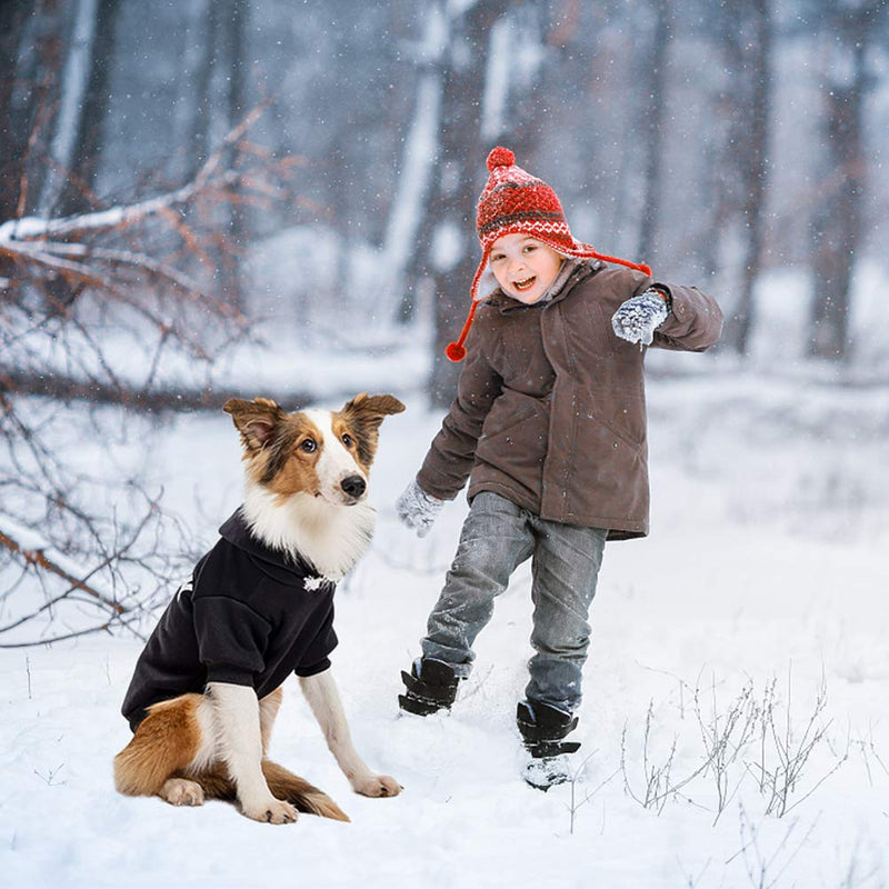 Dog Hoodie Pet Clothes - Security Printed Pet Sweaters with Hat Soft Cotton Coat Winter for Small Medium Large Dogs Cats - BeesActive Australia