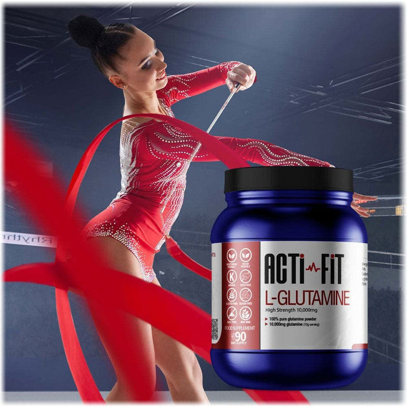 Acti-Fit L-Glutamine 10,000mg - High Strength | 100% Pure Glutamine Powder | Aids Muscle Repair and Growth | Suitable for Vegans - BeesActive Australia