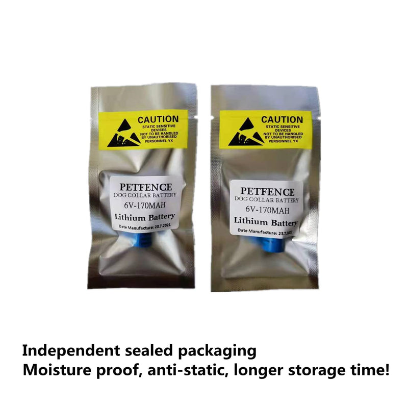 PET-FENCE 6 Volt Battery Compatible for Pet Stop, Perimeter, Extreme Dog Fence Collar Battery, Two CR1/3N 6v Batteries 170mah High Capacity Lithium Battery! - BeesActive Australia
