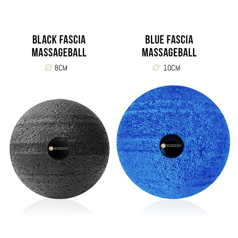 [Trigger Point Ball 8cm & Trigger Point Ball 10cm] Massage Ball Set - Deep Tissue for Back Legs Foot etc. - Massage Balls/Trigger Point Balls Includes Free Video, Booklet & Bag - Premium Set - BeesActive Australia