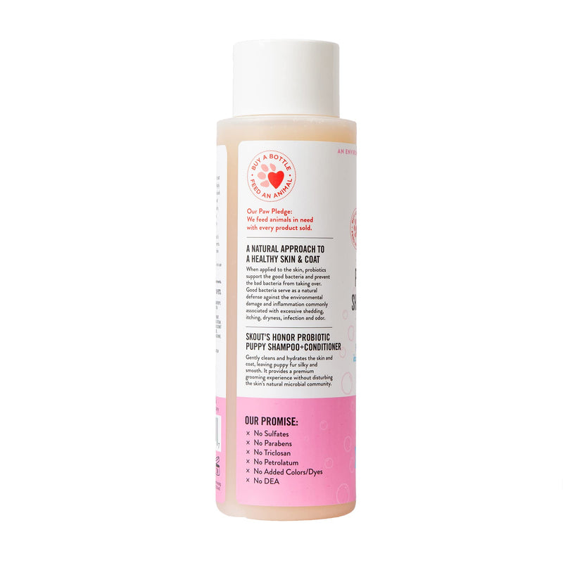 Skout's Honor Probiotic Pet Shampoo + Conditioner - 16 oz - Happy Puppy - for a Healthier Skin and Coat - BeesActive Australia