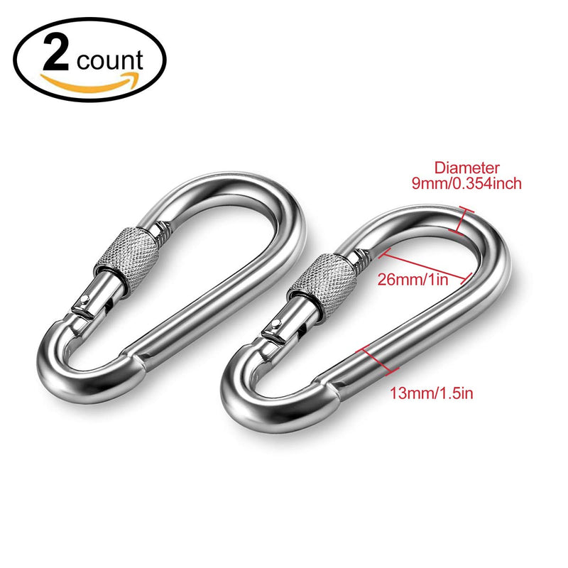 AusKit Swing Swivel, 30 KN Safest Rotational Device Hanging Accessory with Carabiners for Web Tree Swing, Therapy Swing, Aerial Dance, Swing Spinner Hanger, Rock Climbing, Hanging Hammocks Black - BeesActive Australia