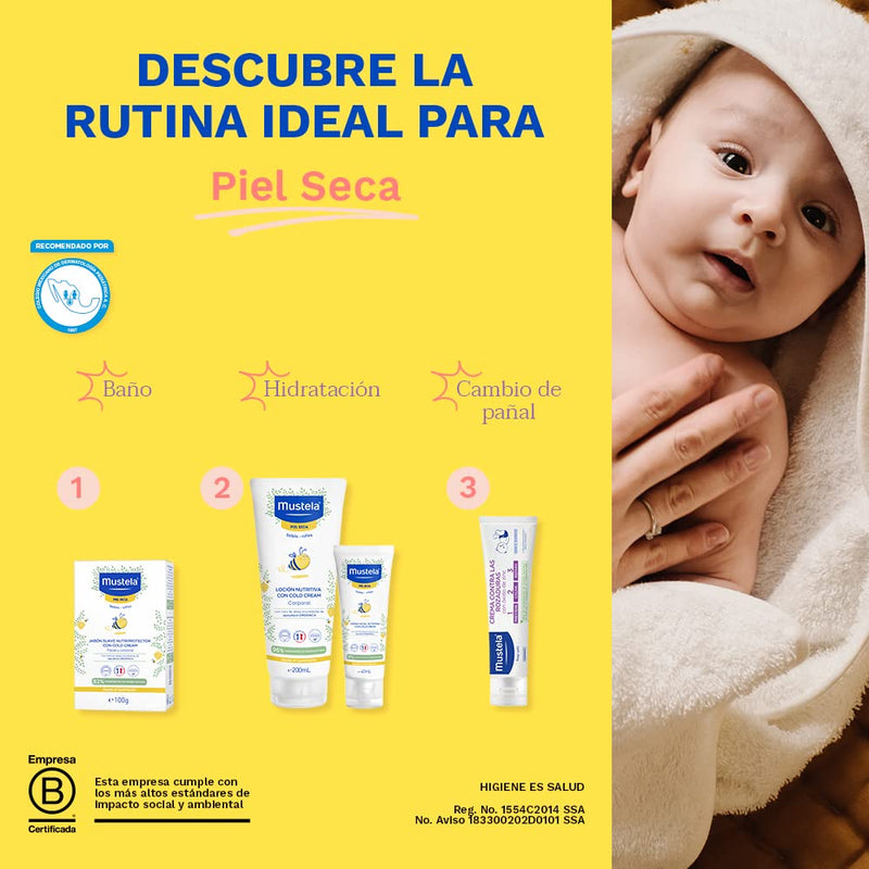 Mustela PS LAIT NOURRISSANT AU COLD CREAM 200 ML/PS VOEDENDE MELK MET COLD CREAM 200 ML - BeesActive Australia