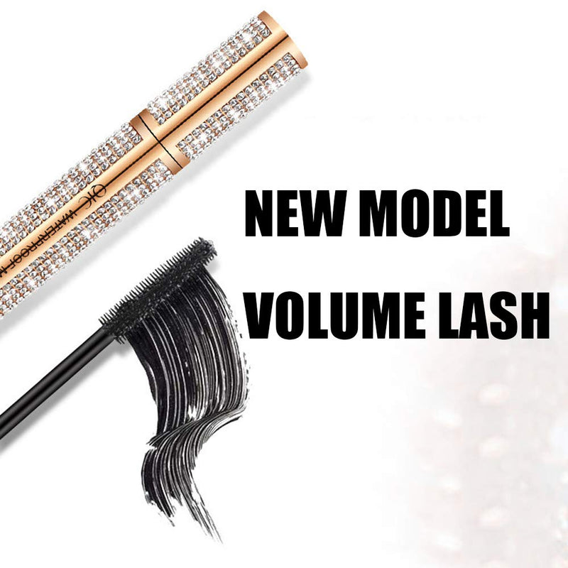 Diamond Glitter Bling Volume Lash Mascara Black Volume Thick Long Lasting Luxuriously Longer, Voluminous Eyelashes, Long-Lasting, Dramatic Extension,Smudge-proof (Queen Friday) Queen Friday - BeesActive Australia