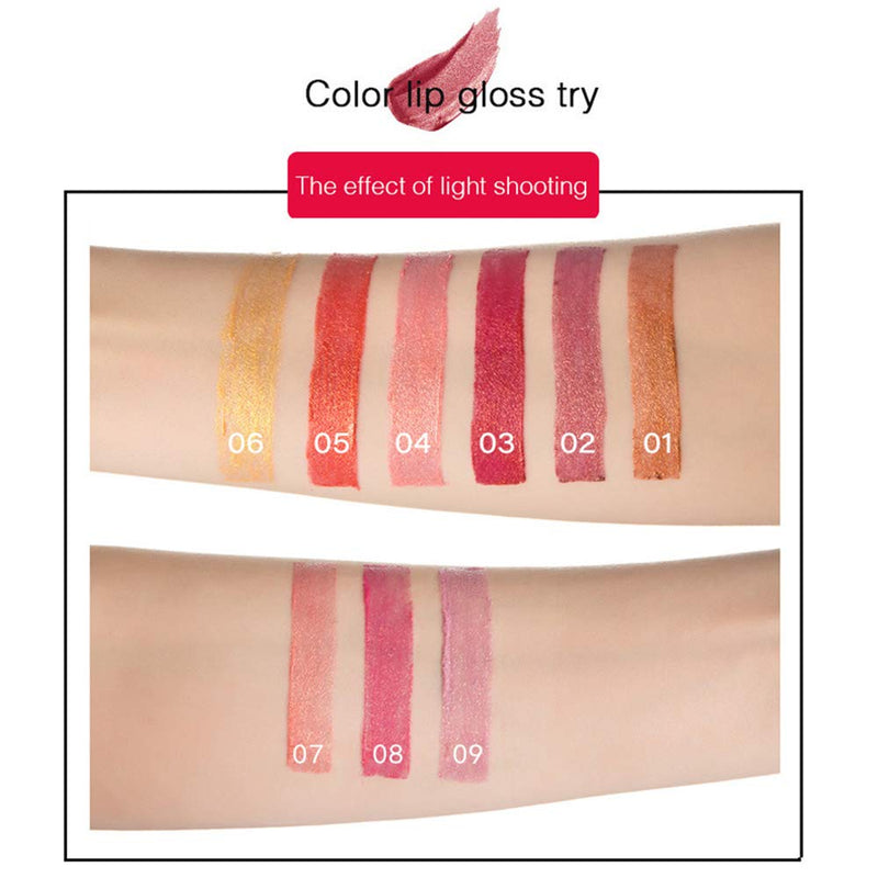 Rouge Gold Glitter Lipstick, Waterproof Long Lasting Satin Moisturizing Smooth Soft 0.12 Ounce-Chinese Style - BeesActive Australia