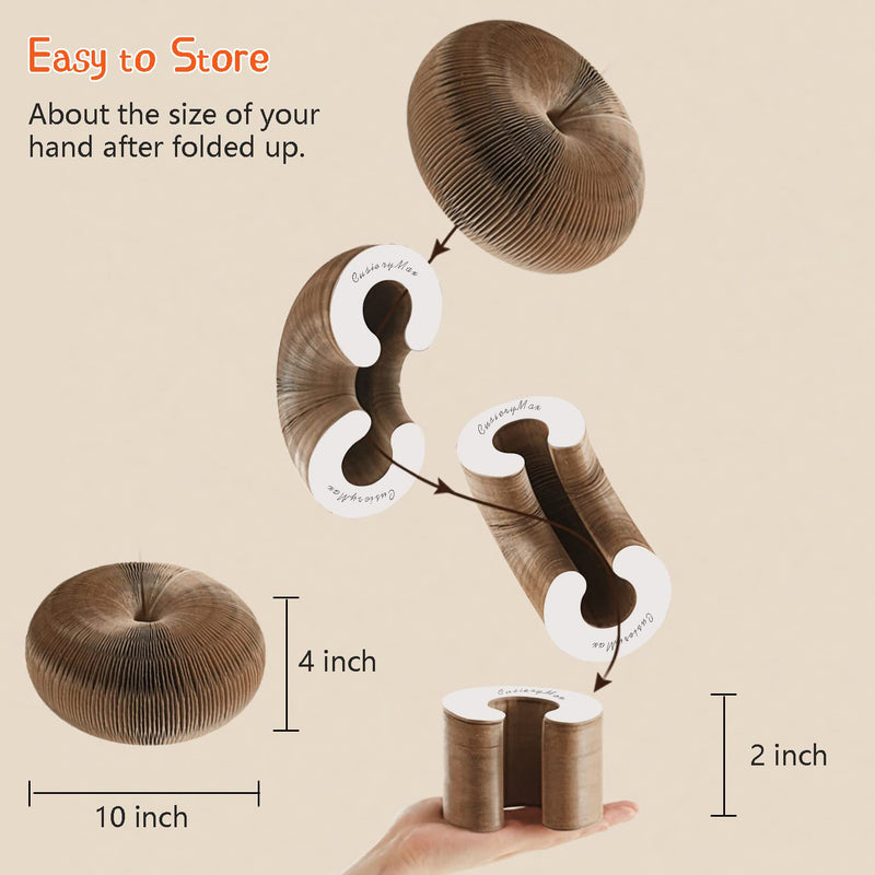 CusieryMax Cat Ball Toy, Deformable Cat Ball Track for Indoor Cats, combinable Magic Organ Cat Scratchboard with Ball, Interactive Mental Physical Training Exercise for Kitten. - BeesActive Australia