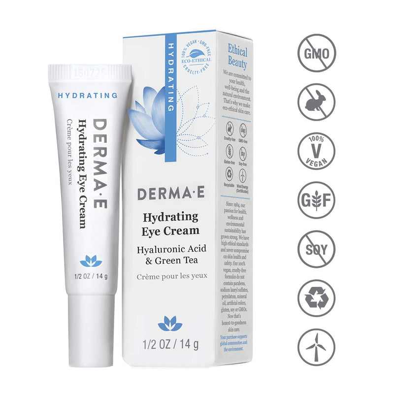 DERMA-E Hydrating Eye Cream, Hyaluronic Acid.5oz, Pack of 1 (1975) - BeesActive Australia