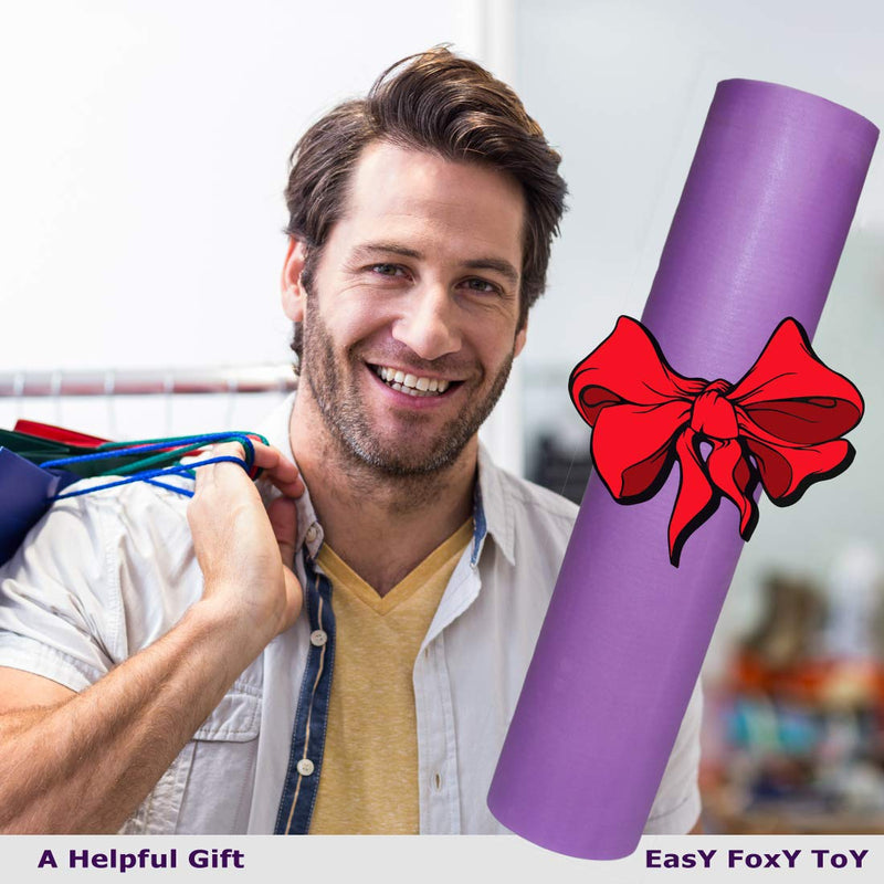 Easy FoxY ToY Small Medium Density EVA Foam Roller for Back & Leg Pain; Sore Muscle Recovery; Trigger Point Body Massage Roller Ø3.75"x18inch for Physical Therapy; Helps as Spine Cracker Stretcher - BeesActive Australia