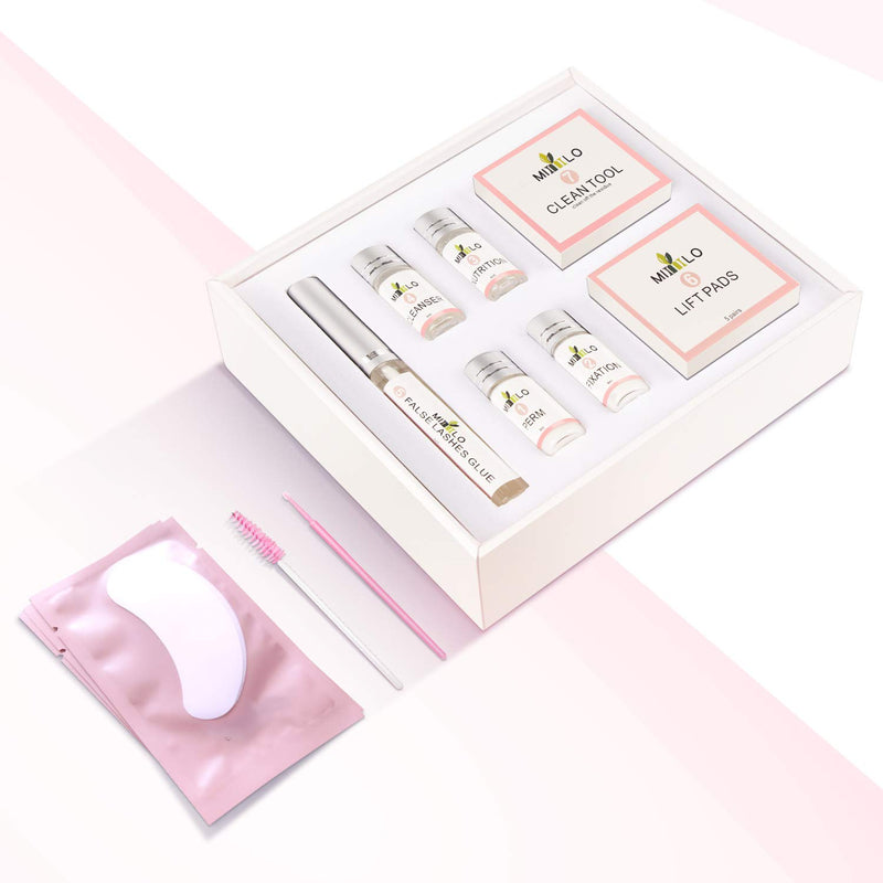 Lash Lift Kit, Eyelash Perm Kit & Brow Lift Kit Safe Nourishing Eyebrow & Lash Lift, Semi Permanent KERATIN DIY Salon Grade Supplies For Beauty Treatments Includes Eye Pads, Lift Pads and Accessories - BeesActive Australia