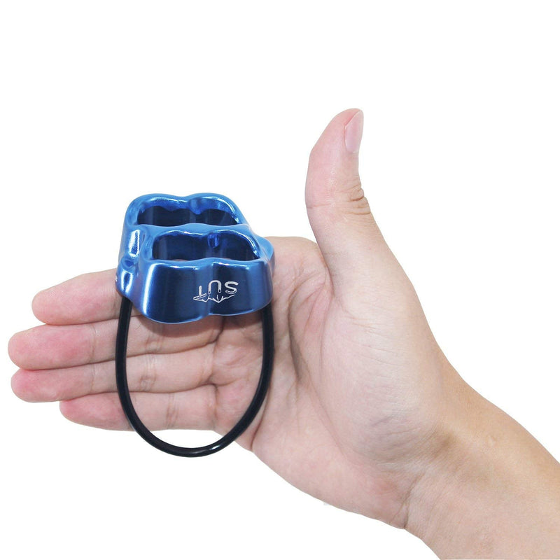 NewDoar Climbing Abseiling Belay Device ATC Rappelling Descender 25KN V-grooved Equipment Blue - BeesActive Australia