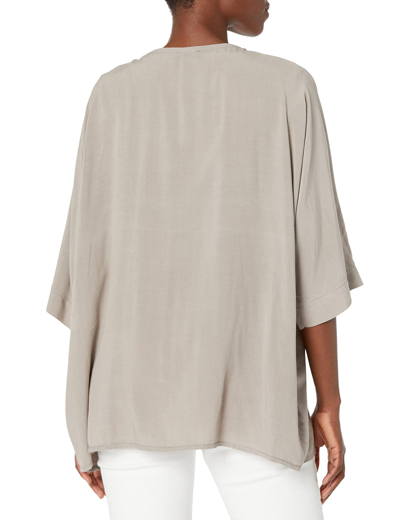 M Made in Italy Women's Lightweight Open Cardigan Large Taupe - BeesActive Australia