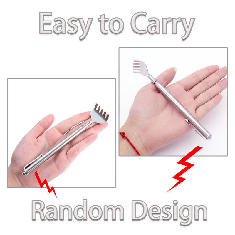 5 Pcs Telescopic Back Scratcher Portable Extendable Back Scratcher Back Massager Tool with Pocket Clip - BeesActive Australia