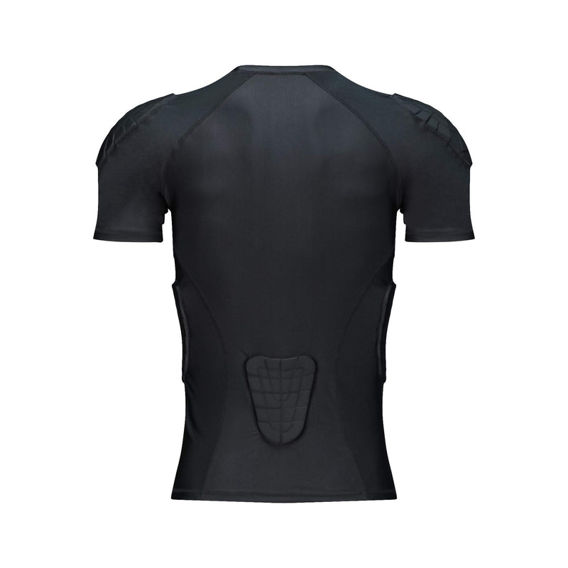 [AUSTRALIA] - DGXINJUN Men Padded Compression Shirt Sports Protective T-Shirt Rib Protector A+t-shirt XXL(Chest: 38-40 Inch) 