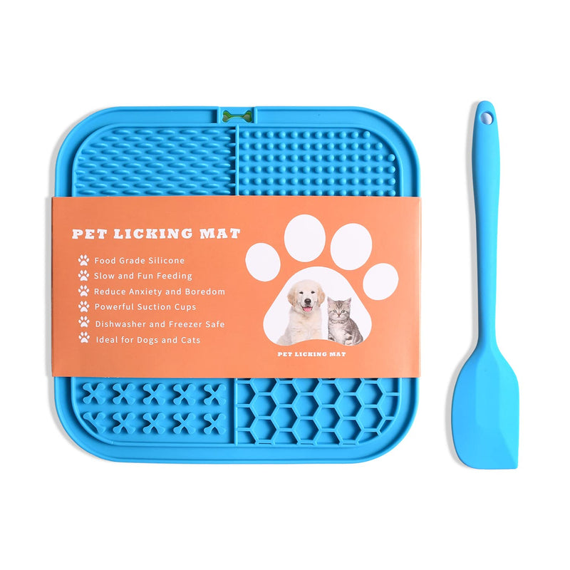 Lick Mat for Dogs - 2pcs Dog Slow Feeder Licking Mat - Silicone Lick Pad with Suction Cups for Dog Anxiety Relief, Boredom Reducer - Perfect for Food, Treats, Yogurt, or Peanut Butter - BeesActive Australia