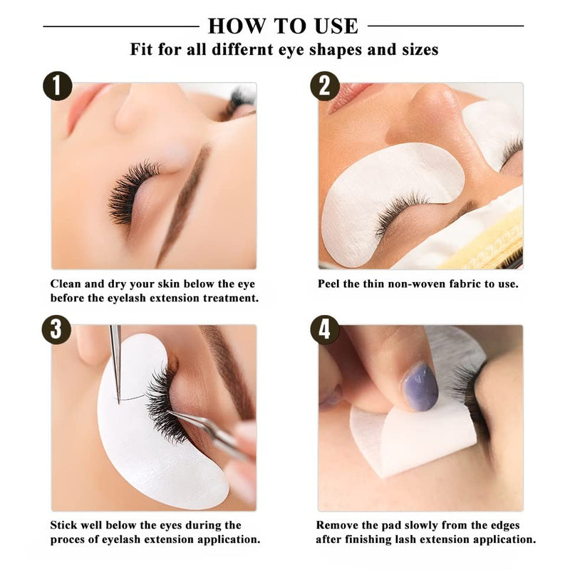 Eye Gel Pads, 60 Pairs Eyelash Extension Pads Lints Free, Facials, Under Eye Gel Pads For Pro Salon and Individual Eyelash Extension - BeesActive Australia