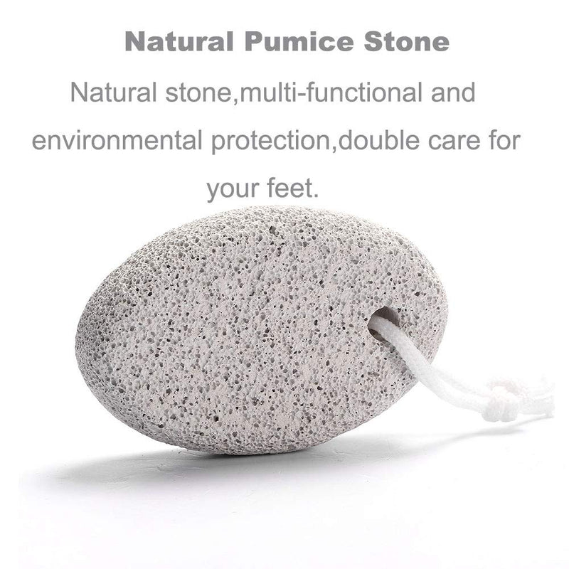 Natural Pumice Stone for Feet, Borogo 2-Pack Lava Pedicure Tools Hard Skin Callus Remover for Feet and Hands - Natural Foot File Exfoliation to Remove Dead Skin, Heels, Elbows, Hands - BeesActive Australia