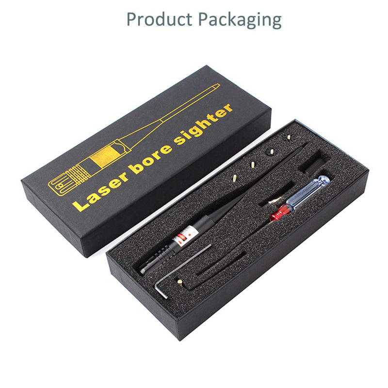 MOSANDON Red Dot Laser Bore Sight Kit for .20 to .54 Caliber Pistols Rifles Scopes, Multiple Caliber Adapters Laser Boresighter for Hunting - BeesActive Australia