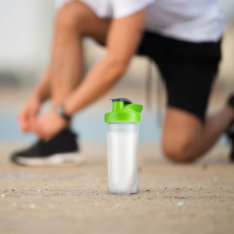 HOMESHOPA Powder Shaker Bottles, 700ml Protien Shaker Bottle with Mixer Ball for Supplement Shakes, Leakproof Screw On Lid & Secure Drinking Flap Cap, BPA Free Large Sport Gym Blender Bottle-Pack of 2 - BeesActive Australia