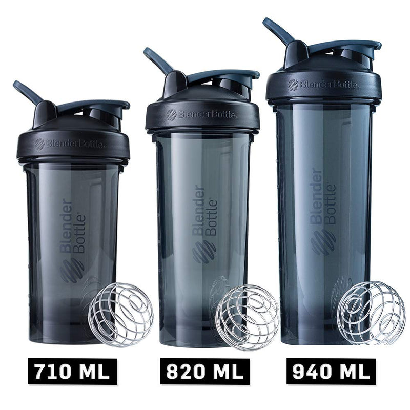 BlenderBottle Shaker Bottle Pro Series Perfect for Protein Shakes and Pre Workout, 28-Ounce, Black - BeesActive Australia