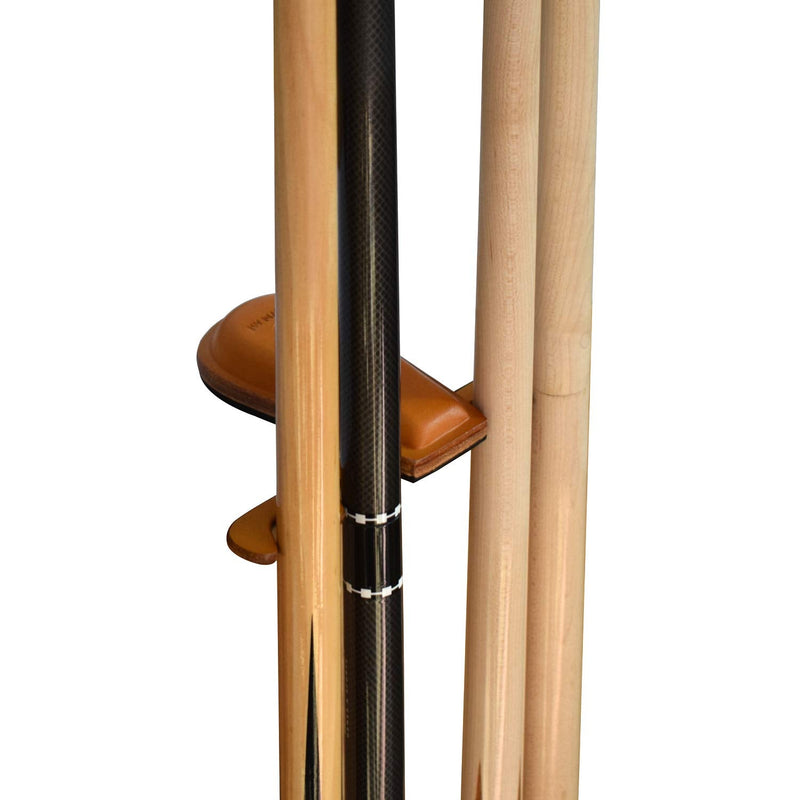 Weighted 4-Cue Leather pool cue holder Leather color - BeesActive Australia