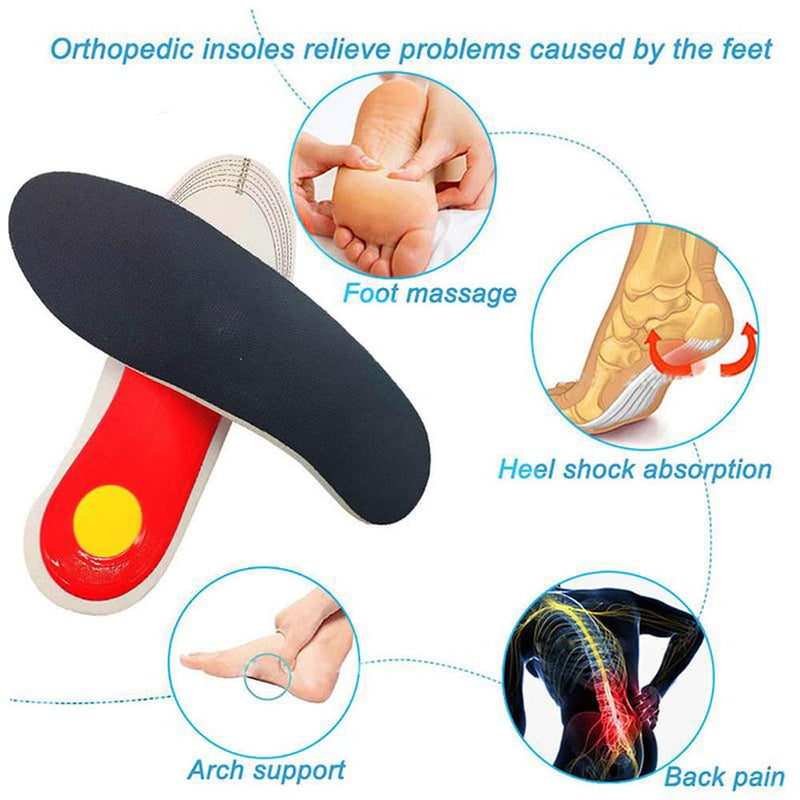 Orthotic Insoles for Women, Arch Support Insoles for Men, Plantar Fasciitis Arch Support Shoe Boot Flat Feet Inserts, Orthotic Feet Heel Pain Shock Absorption Comfortable Insoles (Small EU 35-40) Small EU 35-40 - BeesActive Australia