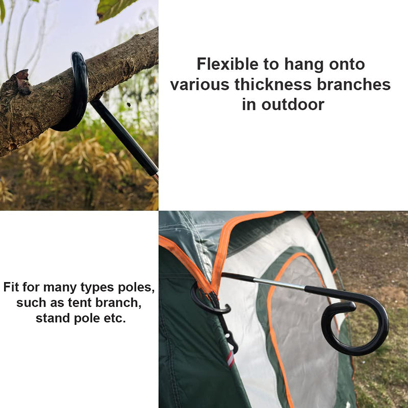 Quality-Life Camping Lantern Hook Hanger 2pcs Black 2pcs - BeesActive Australia