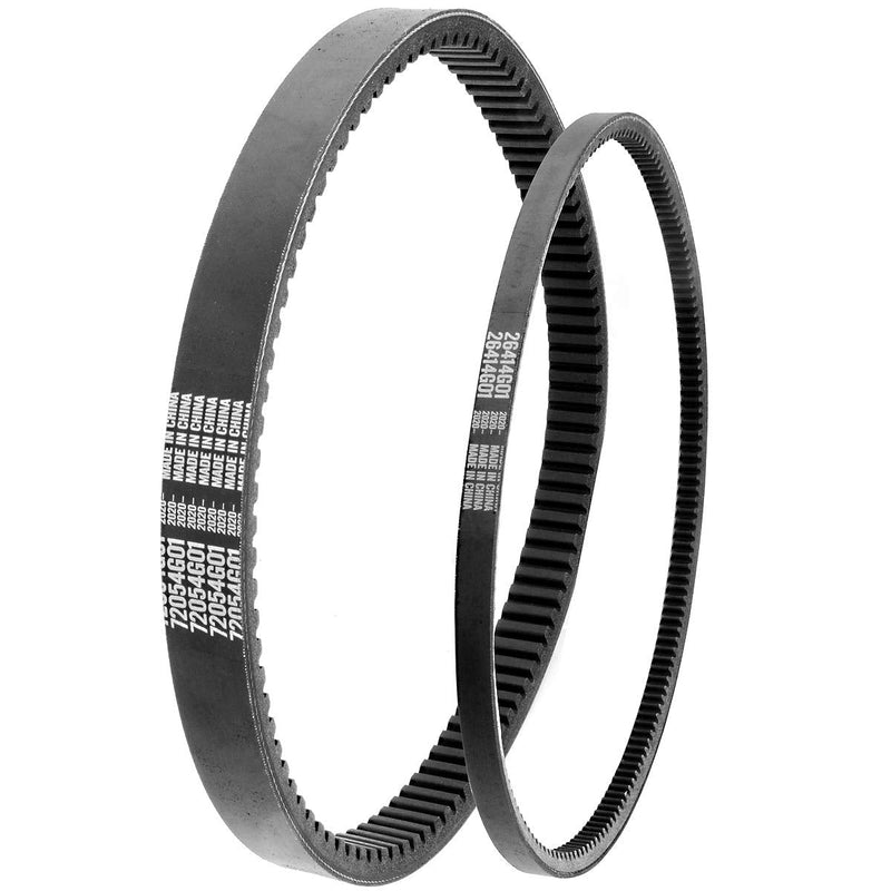 ROYKAW EZGO TXT Gas Drive Belt & Starter Belts Kit for EZGO 4 Cycle Gas Golf Cart TXT Cushman Express Marathon Medalist ST Vehicles Terrain 1994-2013, OEM # 72054G01, 72024G01, 72025G01, 26414G01 - BeesActive Australia