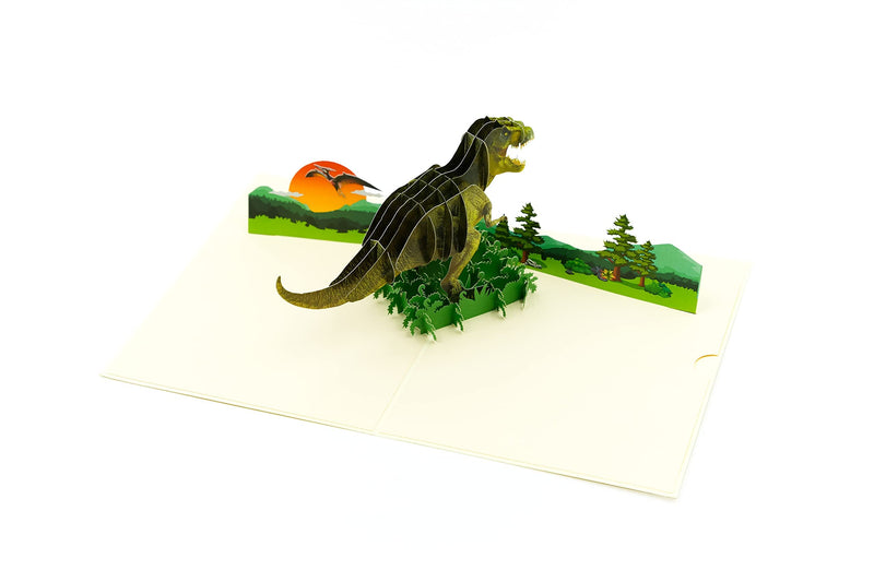 Rykamia Dinosaur Pop Up Card, Blank Dinosaur Card for All Occasions, Dinosaur Birthday Pop Up Card, Dinosaur Thank You Card, Jungle Card for Kids, Dinosaur Card for Grandson, Preschool Birthday Card - BeesActive Australia