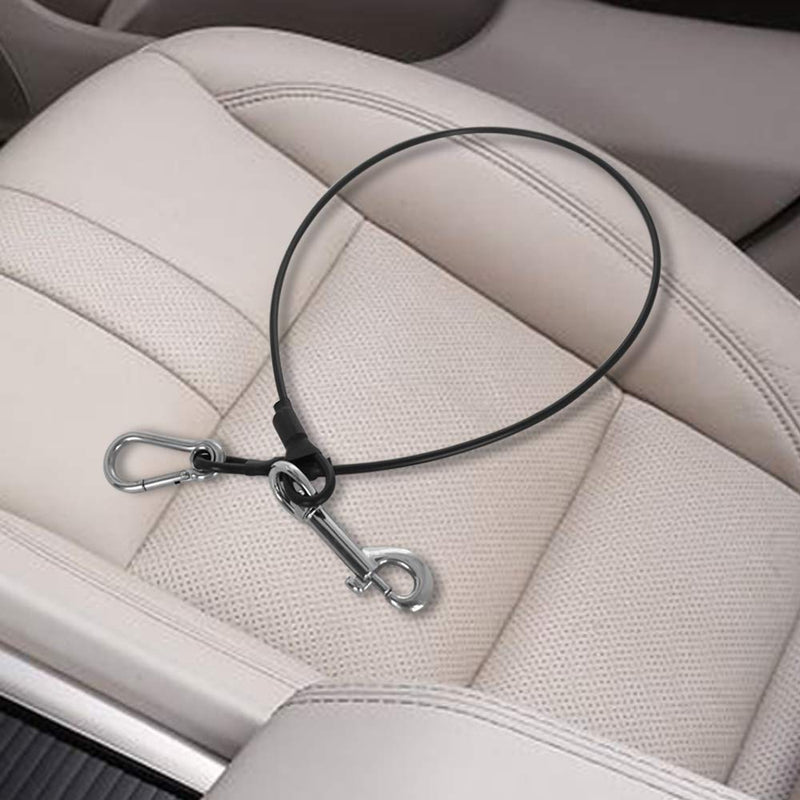 YuCool Dog Car Safety Seat Belt, 2 Pack Chew Proof Steel Cable Restraint Vehicle Belt Fit for Large, and X-Large Dogs - BeesActive Australia