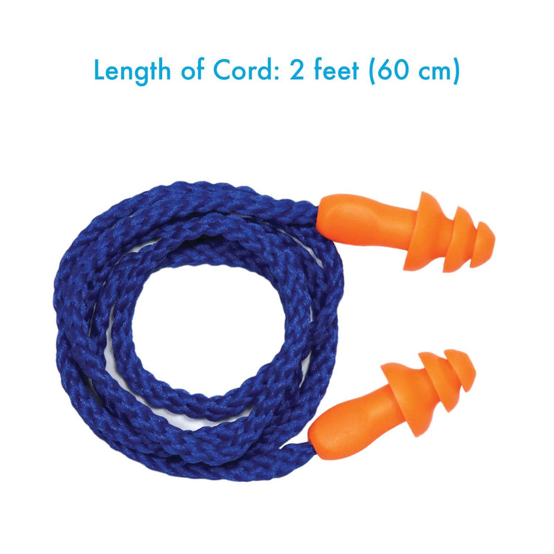 12 Pairs Corded Ear Plugs Soft Silicone Reusable Earplugs Noise Cancelling for Hearing Protection, Sleeping (Combo 12) Combo 12 - BeesActive Australia