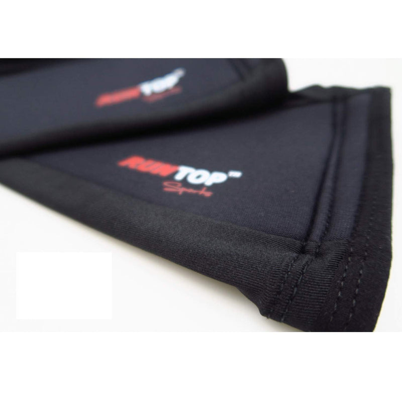 RUNTOP Neoprene Shin Sleeves for Rope Climbing Shin Guards Sleeves for Deadlifting Weightlifting Powerlifting Cross Fitness Training Box Jumping Compression Leg Calf Support Protector Men Women Black-Pair Medium - BeesActive Australia