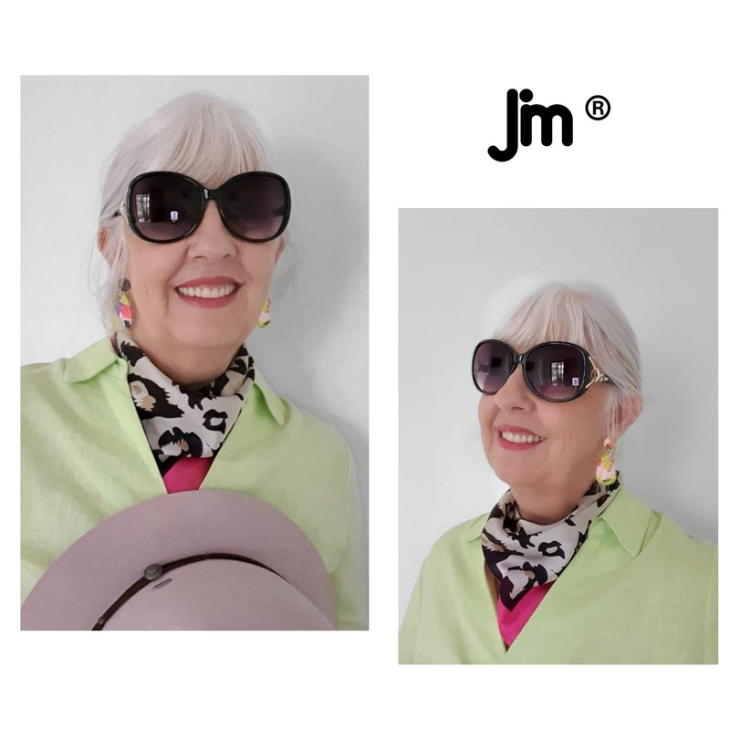 JM Classic Bifocal Reading Sunglasses Reader Glasses for Women UV Protection Outdoor Black 1.0 x - BeesActive Australia