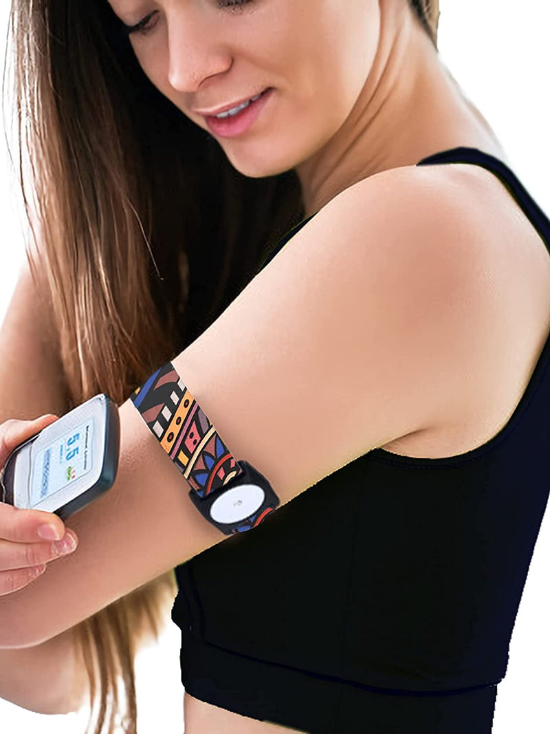 Dia-Style - Elastic Armband for Freestyle Libre 1 & 2 CGM (S (23-29 cm)) S (23-29 cm) - BeesActive Australia