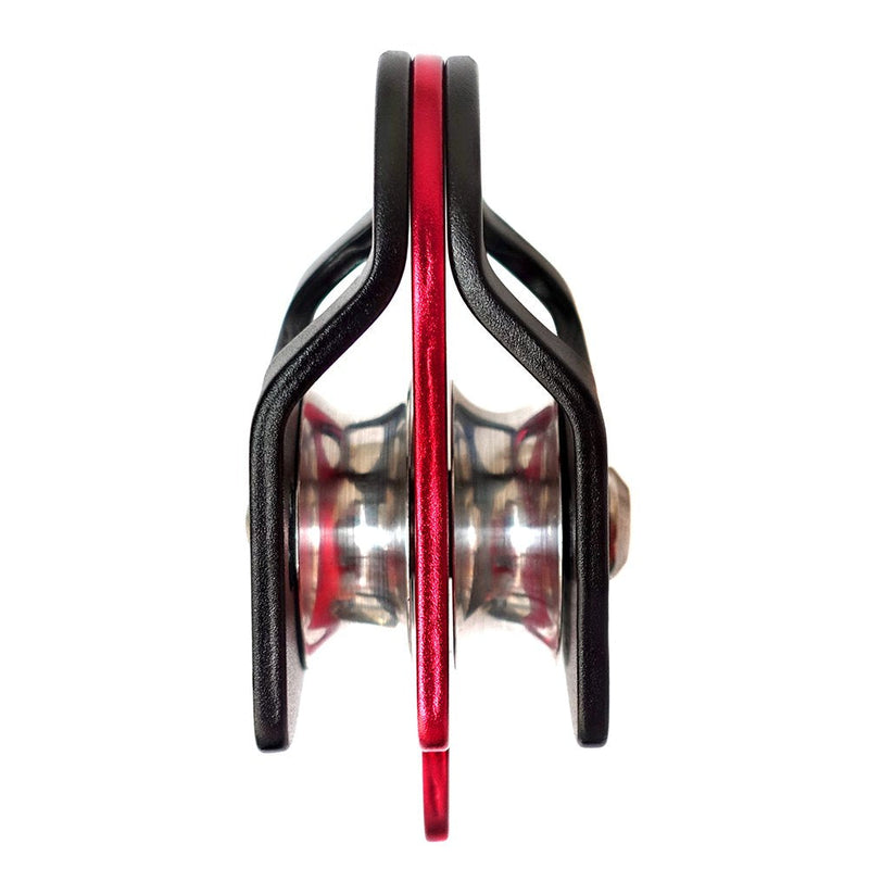 GM CLIMBING 40kN Micro Double Pulley Prusik Minding Ball Bearing UIAA CE for Progress Capture System Rigging Hauling Rescue Arborist Tree Climbing Single unit - BeesActive Australia