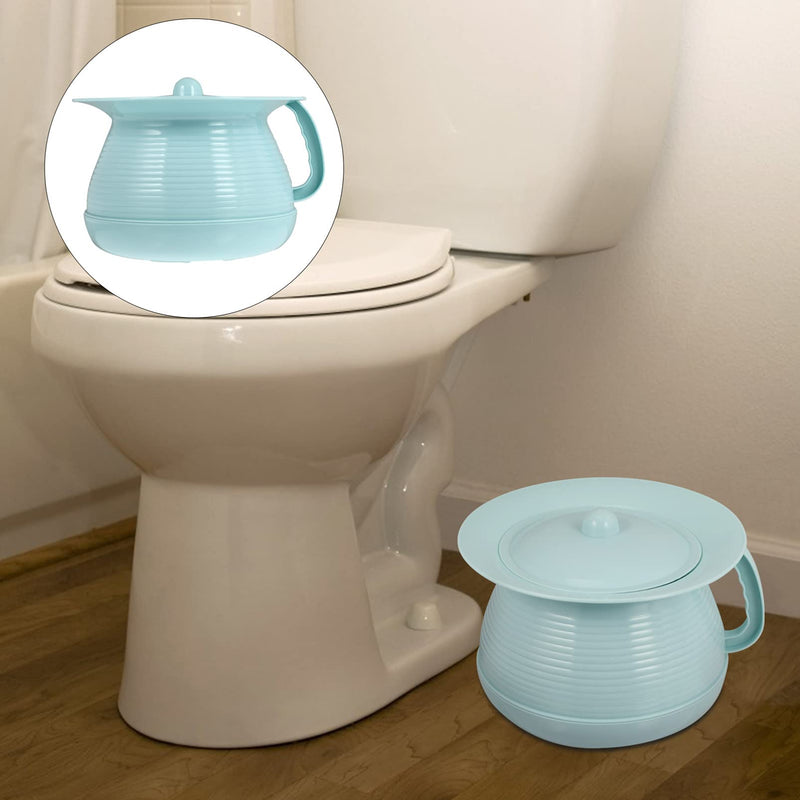 Tomaibaby Chamber Pot with Lid Design to Portable Kids Pee Pot Bucket Bedpan Bedside Potties for Adults Kids Sky- blue Sky-blue - BeesActive Australia