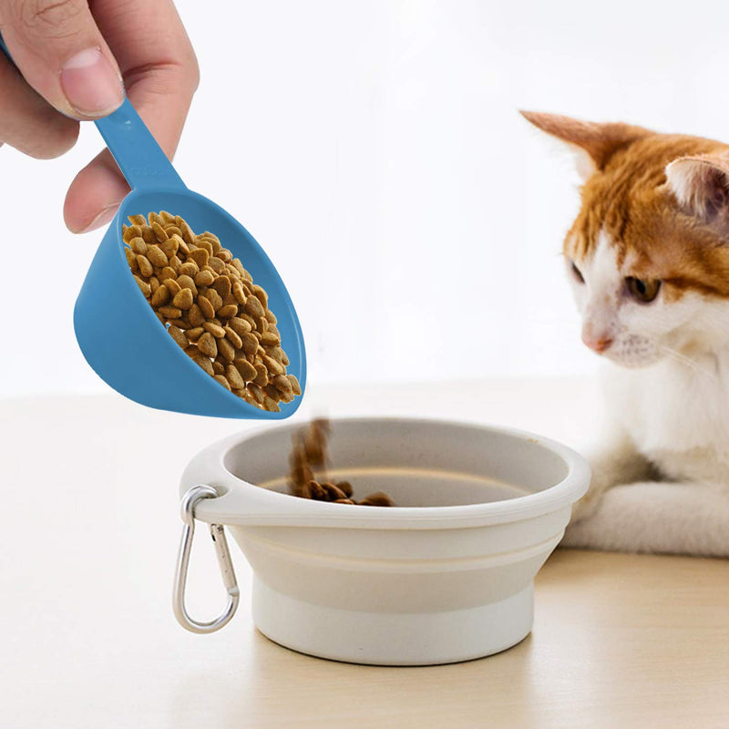 Lainrrew Pet Food Scoop, Dog Food Cups Plastic Measuring Cups and Spoons Set Cat Food Scoop Utility Kitchen Scoops for Dog Cat Bird Food - BeesActive Australia
