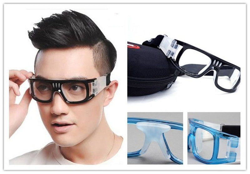 Runspeed Unisex Sports Basketball Glasses Anti-Fog Protective Safety Goggles Transparent Grey84 - BeesActive Australia