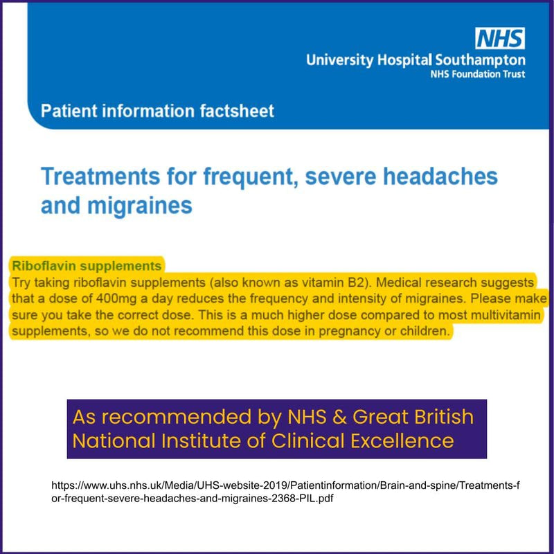 Premium Vitamin B2 Riboflavin 400mg per Capsule -Migrasoothe-B Pharma Manufacturing Standards UK Made Migraine Support, Stress, Tremors & Energy Vegan. Nice Recommended Vitamin B2 400 (30) 30 - BeesActive Australia