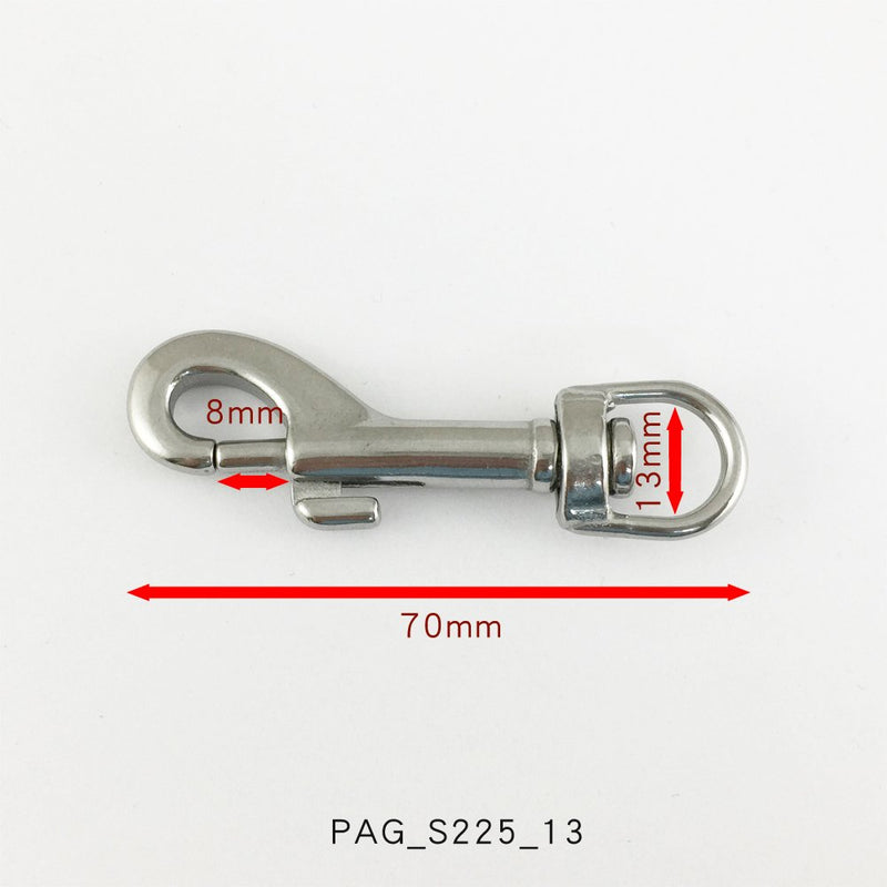 [AUSTRALIA] - Proteus Marine Grade Clip Stainless Steel Swivel Eye Bolt Snap, 3/8, 1/2, 3/4, 1, 1-1/4 inch, Pack of 5 3/4"(19mm) 