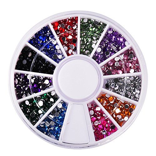 47pcs Nail Art Kit, Brushes Dotting Pens Striping Tape Line Rhinestones Tips Guides Picking Pencil File Polishing Wood Stick Flower Stickers - BeesActive Australia