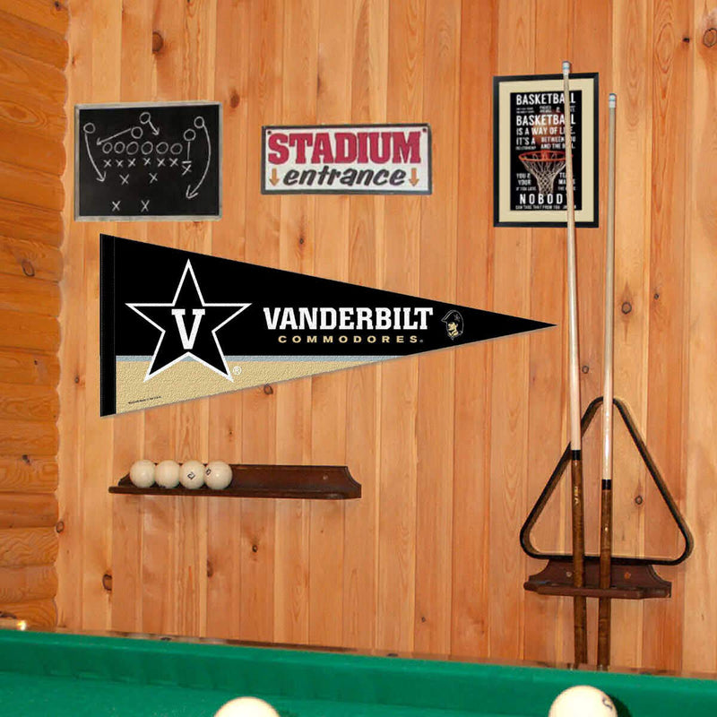 College Flags & Banners Co. Vanderbilt Pennant Full Size Felt - BeesActive Australia