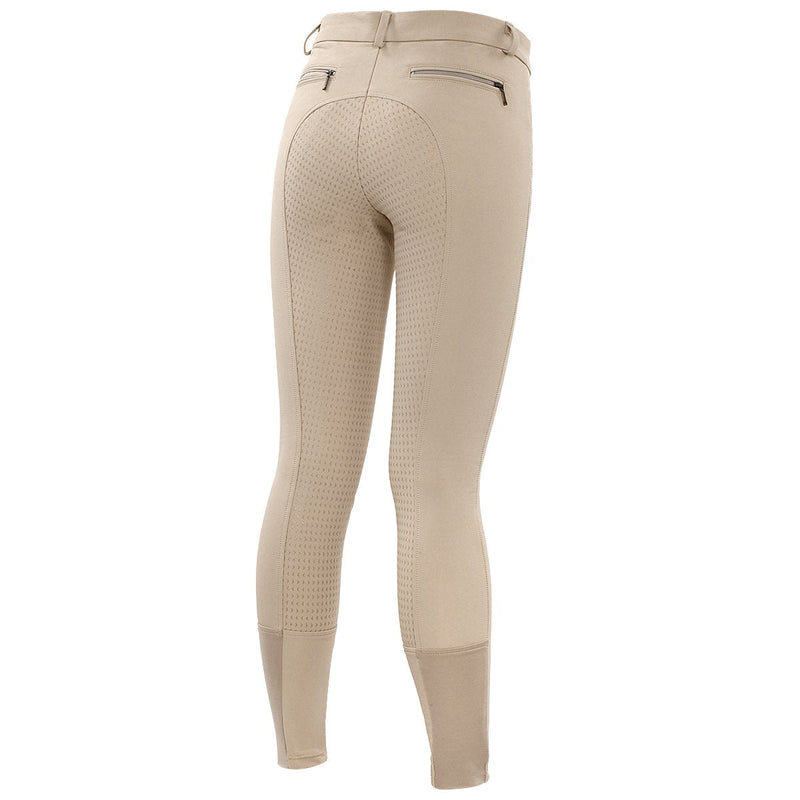 HR Farm Women's Full Seat Silicone Grip Breeches Horse Riding Jodhpurs 1 Beige 30 - BeesActive Australia