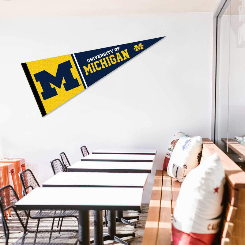 College Flags & Banners Co. Michigan Wolverines Full Size Pennant - BeesActive Australia