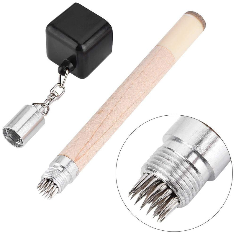 Pocket Pool Stick Chalk Holder,7.09inch 2 in 1 Plastic Aluminum Chalk Holder Cover Billiard Snooker Pool Cue Tip Pricker Tool - BeesActive Australia