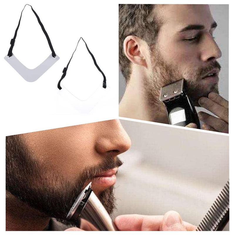 3 Pcs Beard Neckline Guide Beard Shaper Beard Trimming Tool for DIY Shaving and Keeping Neckline Haircuts - BeesActive Australia