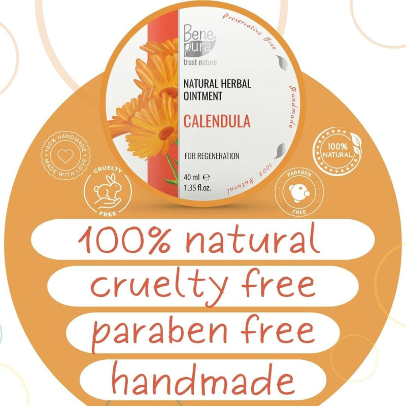 BenePura Calendula Ointment, Natural Wound Healing Ointment for Wounds and Minor Skin Burns, 40 ml 40 ml (Pack of 1) - BeesActive Australia