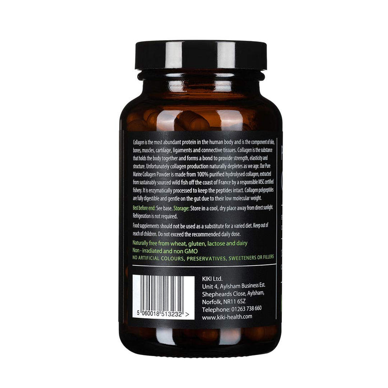 KIKI Health Pure Marine Collagen | 150 Capsules | No fillers or preservatives | Unflavoured - BeesActive Australia