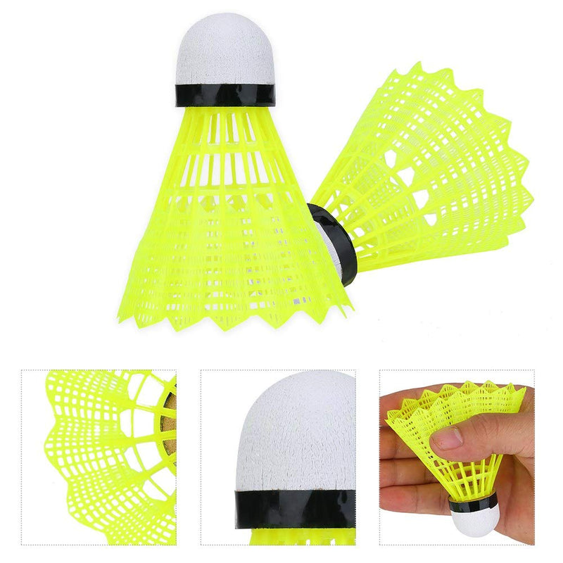 Alomejor 6Pcs Badminton Shuttlecocks Nylon Badminton Ball for Outdoor Sports Training - BeesActive Australia