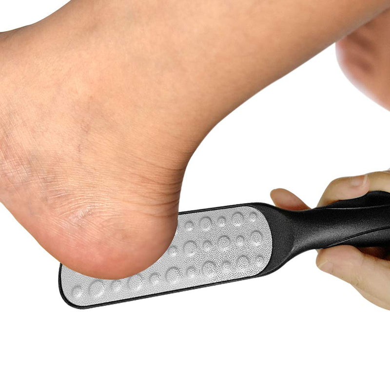Novsix Dual Sided Foot File Professional Pedicure Rasp Foot File Callus for Dead Skin, Callus, Black - BeesActive Australia